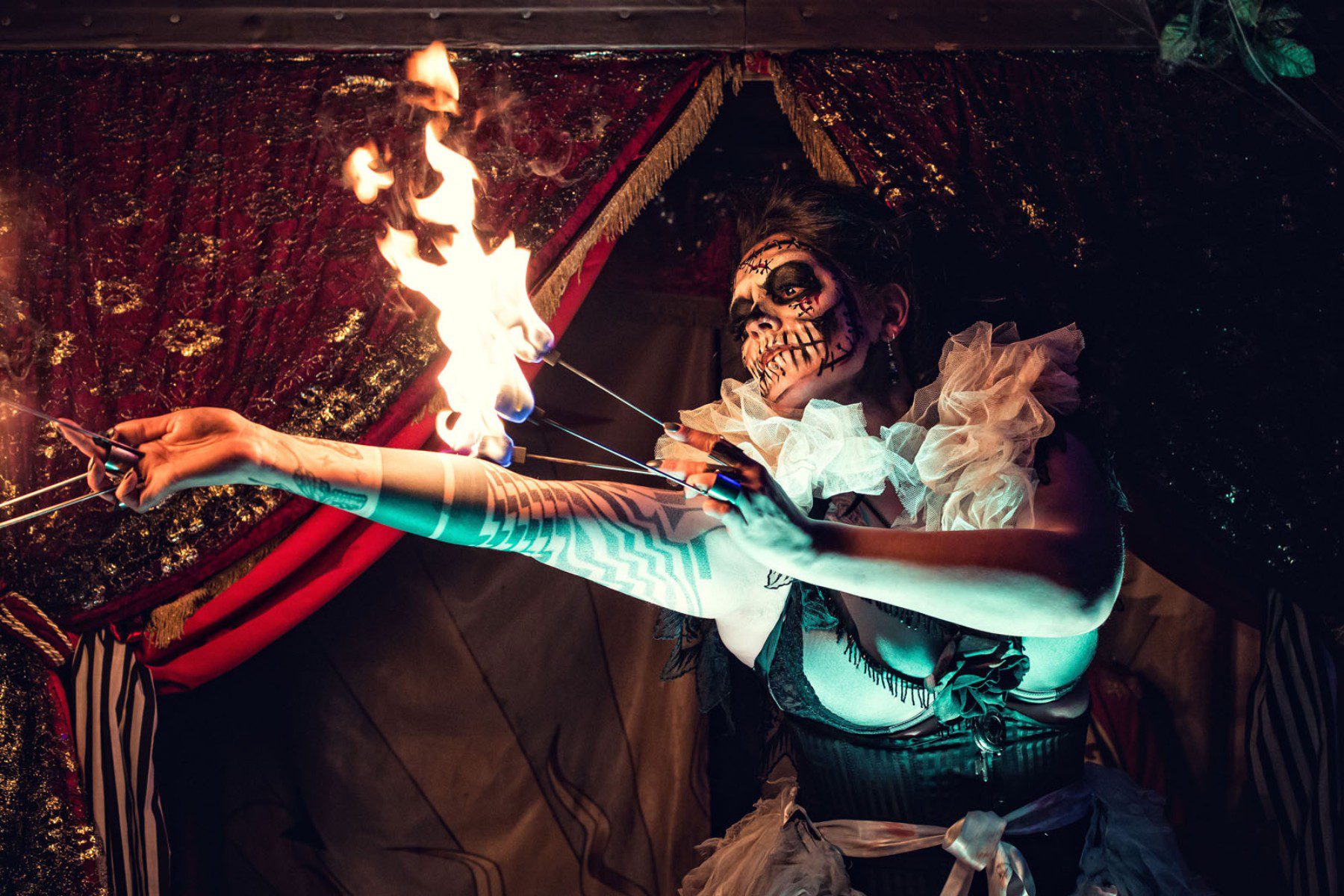Goth Halloween Circus Jonathan Ross