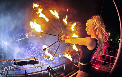 Bestival Fire Breather Beth Sykess