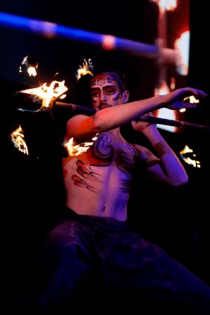 Rio Inferno fire performer