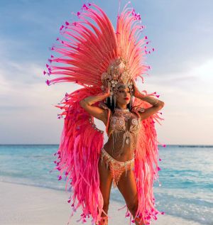 beach brazilian dancer maldives