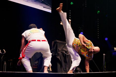 capoeira performers
