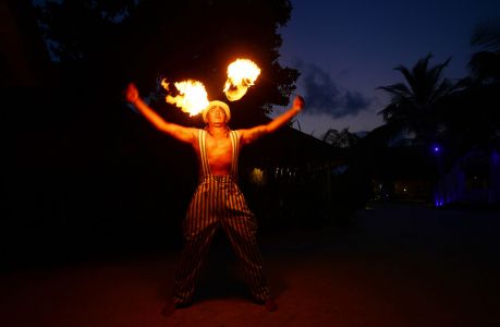 Fire Breather Maldives Easter 2017