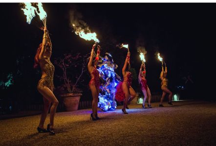 Girl Dancers Fire
