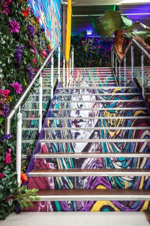 Rio De Janeiro Theme Stairs