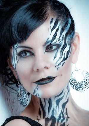 zebra makeup design
