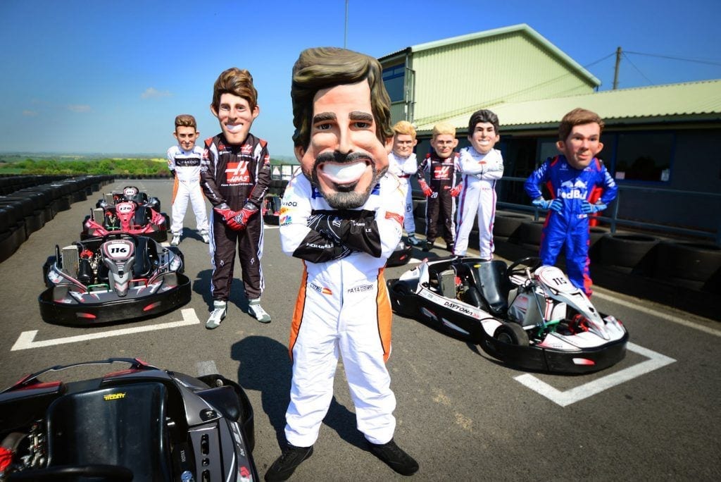 f1 driver caricatures